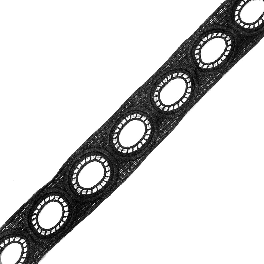 Pale Black Geometric Venise Lace - 2" Pale Black Geometric Venise Lace - 2"