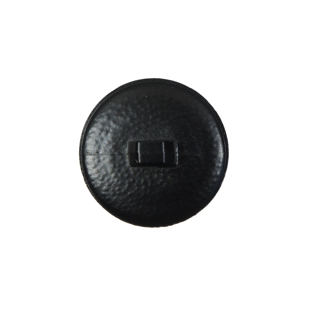 Black Faux Leather Shank Back Button - 32L/20mm Detail Black Faux Leather Shank Back Button - 32L/20mm Detail