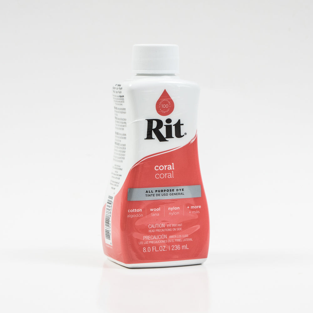 Rit All-Purpose Liquid Fabric Dye - Coral - 8oz Bottle Rit All-Purpose Liquid Fabric Dye - Coral - 8oz Bottle