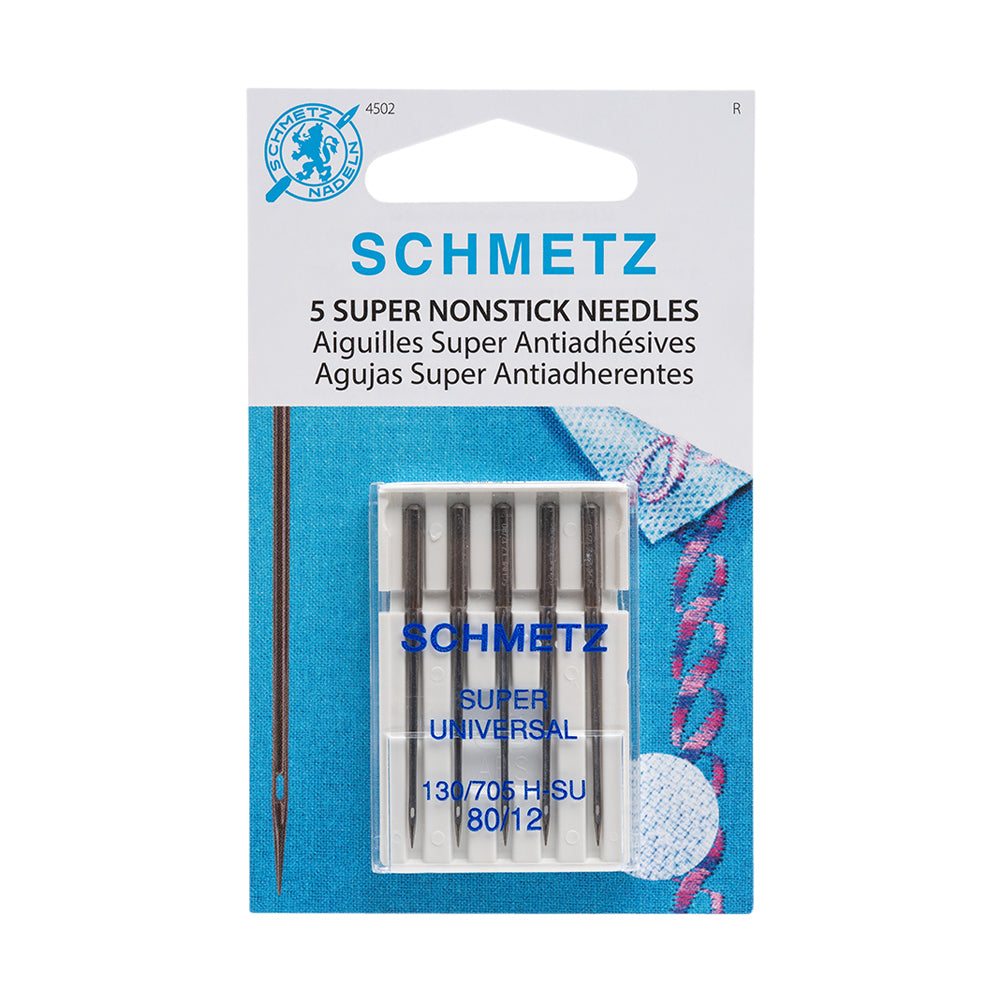 Schmetz Super Nonstick Machine Needles - 80/12 - 5 ct Schmetz Super Nonstick Machine Needles - 80/12 - 5 ct