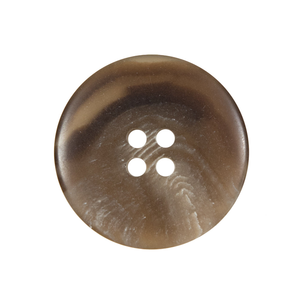 Brown Plastic 4-Hole Button - 40L/25.5mm Brown Plastic 4-Hole Button - 40L/25.5mm