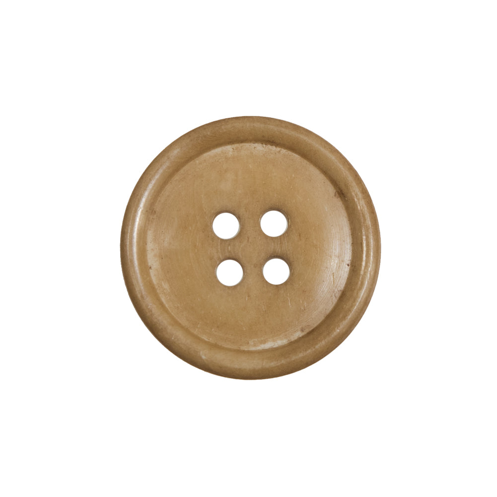 Light Tan Horn 4-Hole Button - 36L/23mm Light Tan Horn 4-Hole Button - 36L/23mm