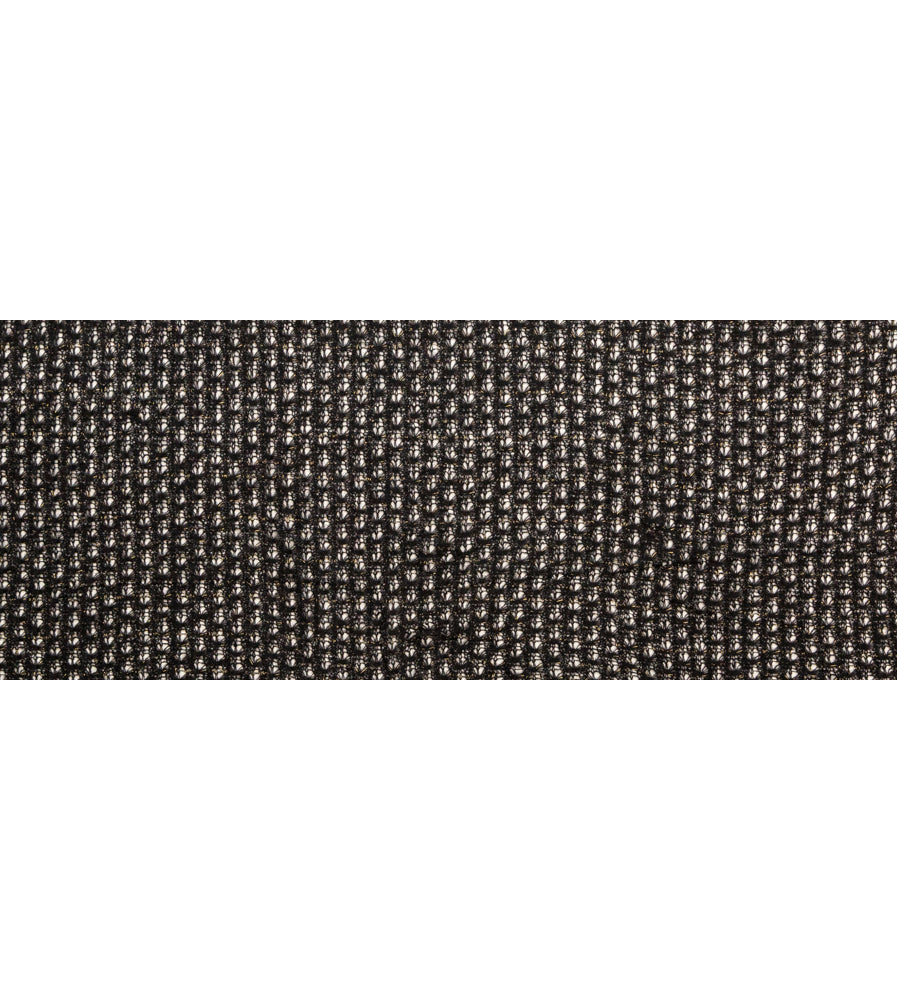 Black and Metallic Gold Blended Wool Crochet Lace Folded Black and Metallic Gold Blended Wool Crochet Lace Folded