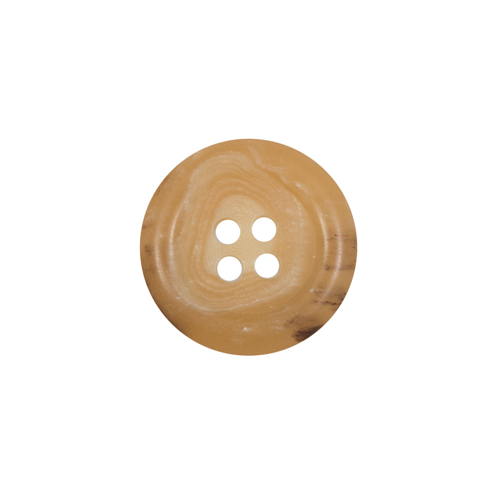 Beige Horn 4-Hole Button - 28L/18mm Beige Horn 4-Hole Button - 28L/18mm