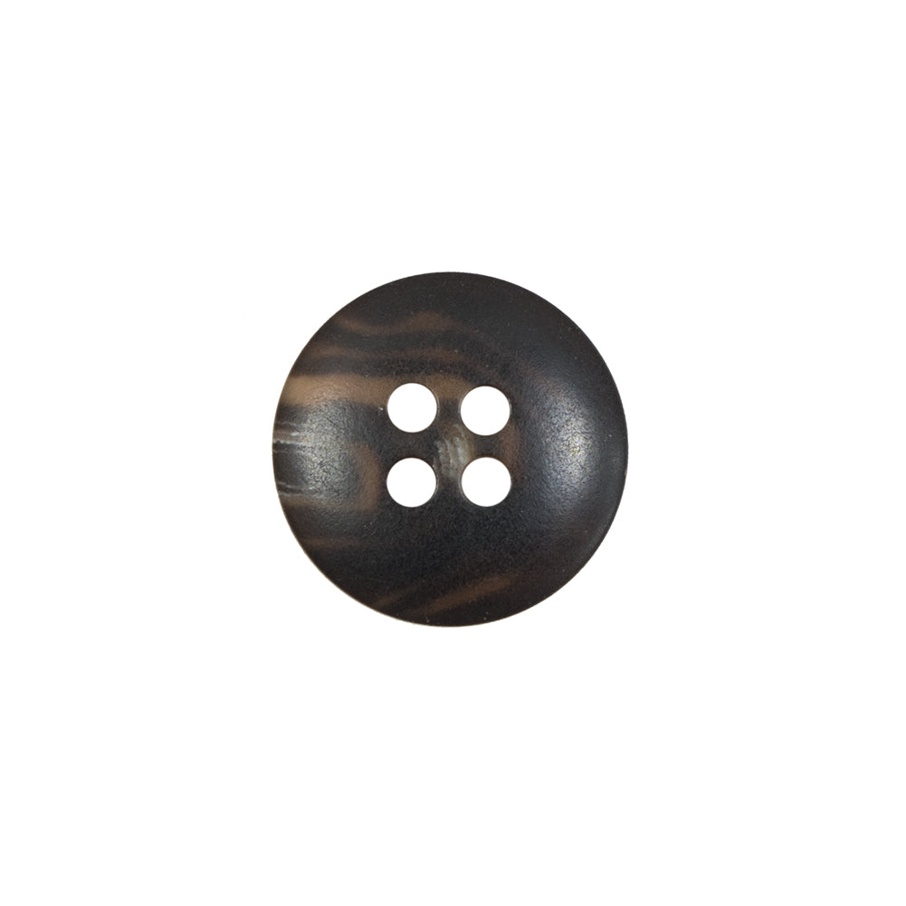 Brown Plastic 4-Hole Button - 24L/15mm Detail Brown Plastic 4-Hole Button - 24L/15mm Detail