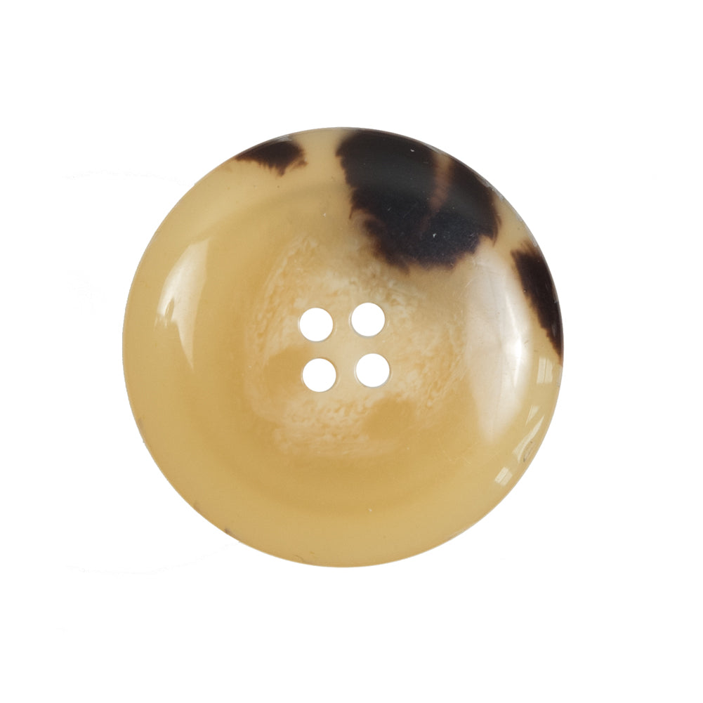 Tan/Brow Plastic 4-Hole Button 40L/25.5mm Detail Tan/Brow Plastic 4-Hole Button 40L/25.5mm Detail