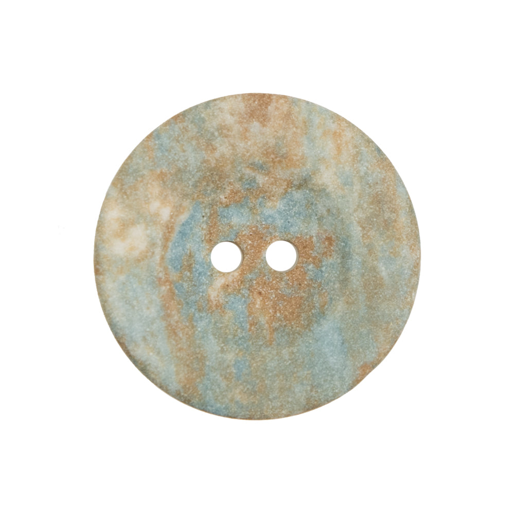 Beige and Blue 2-Hole Button - 40L/25.5mm Beige and Blue 2-Hole Button - 40L/25.5mm