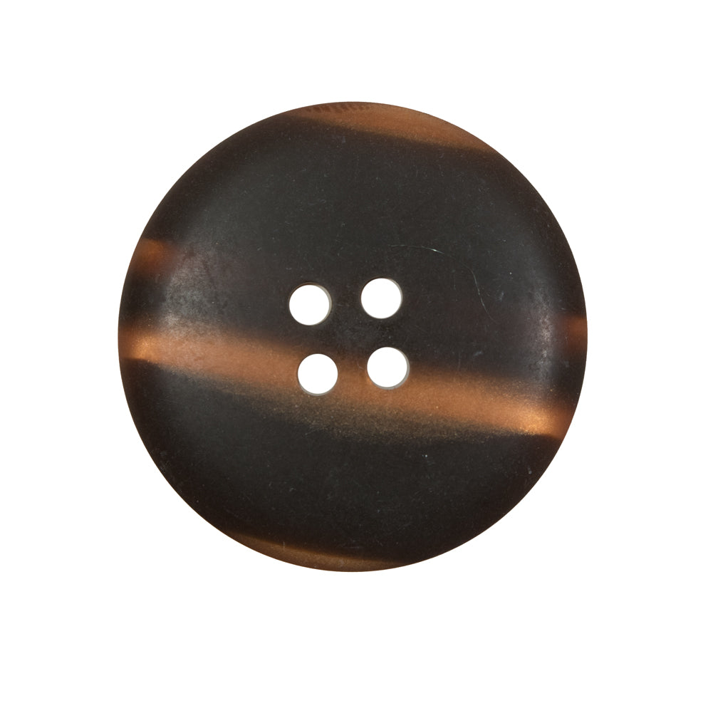 Italian Metallic Bronze Etched 4-Hole Button - 40L/25.5mm Detail Italian Metallic Bronze Etched 4-Hole Button - 40L/25.5mm Detail