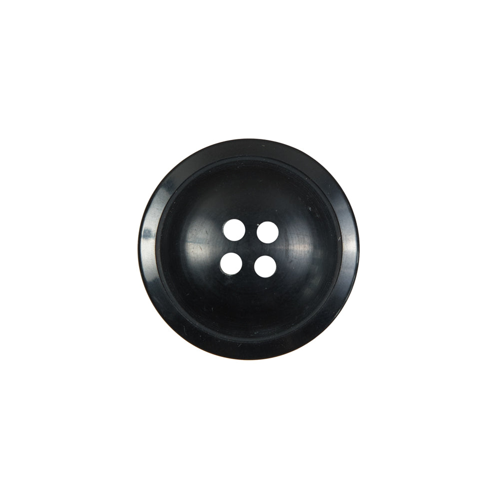 Black Plastic 4-Hole Button - 28L/18mm Black Plastic 4-Hole Button - 28L/18mm