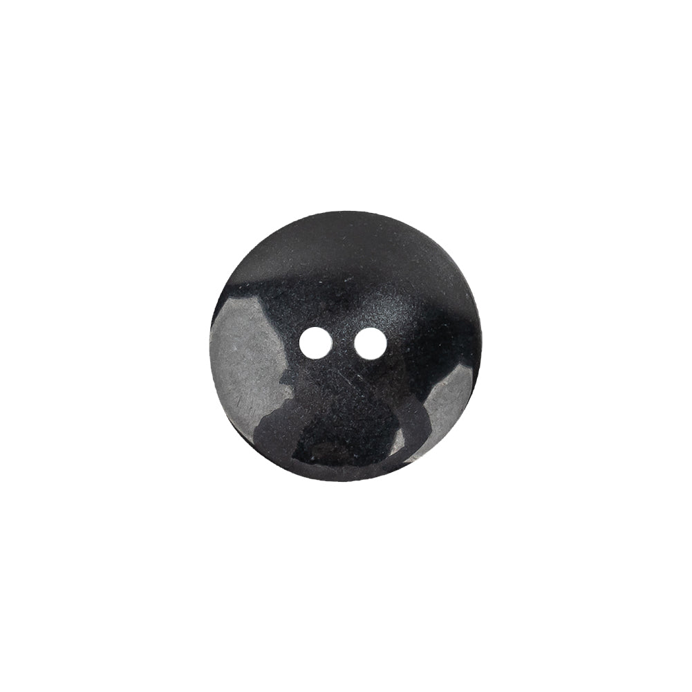 Deep Gray 2-Hole Plastic Button - 24L/15mm Detail Deep Gray 2-Hole Plastic Button - 24L/15mm Detail