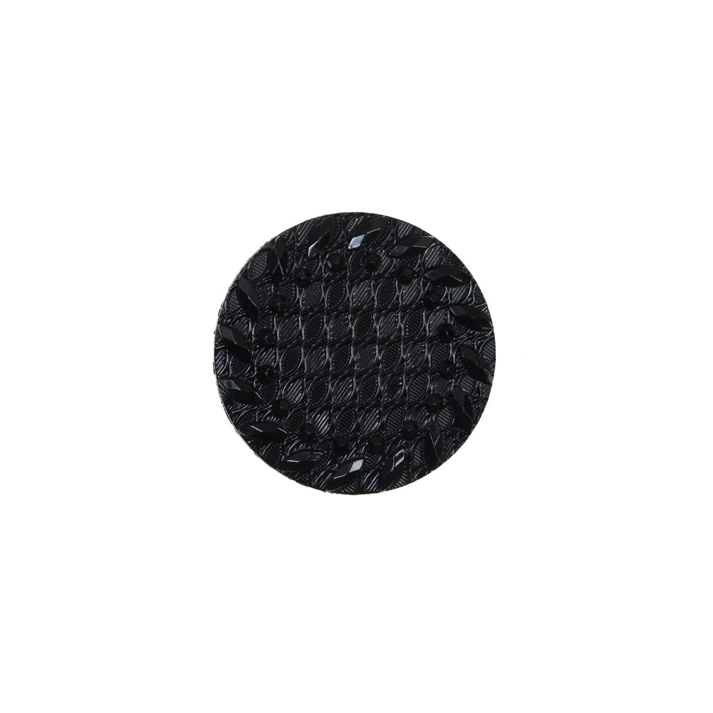 Italian Black Shank Back Button - 24L/15mm Italian Black Shank Back Button - 24L/15mm