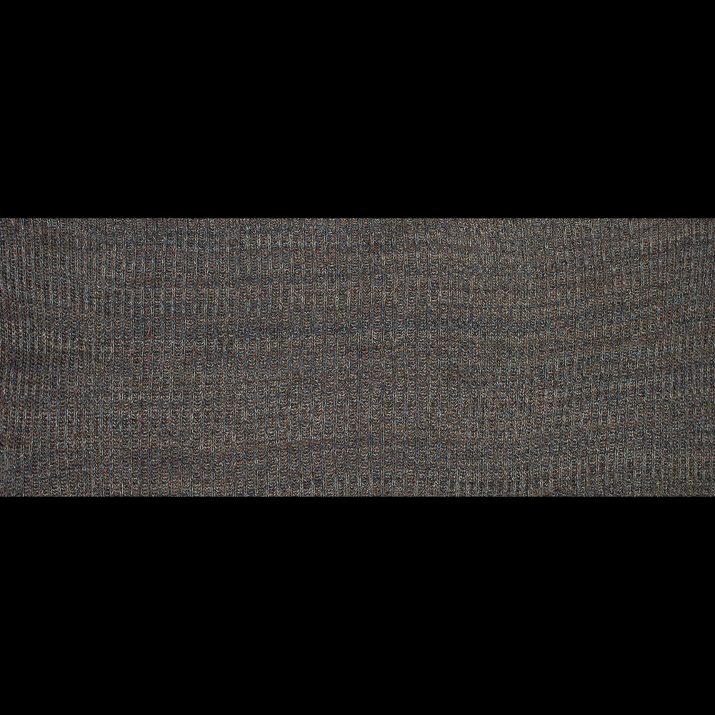 Italian Taupe and Blue Chunky Wool Knit Folded Italian Taupe and Blue Chunky Wool Knit Folded
