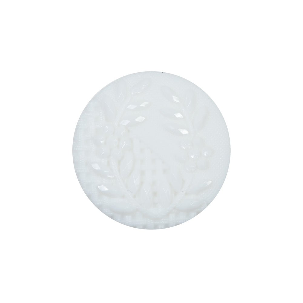Italian Decorative White Shank Back Button - 36L/23mm Italian Decorative White Shank Back Button - 36L/23mm