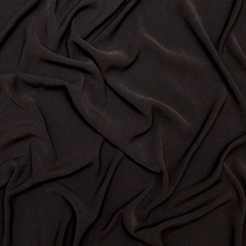 Black Stretch Polyester Crepe Black Stretch Polyester Crepe