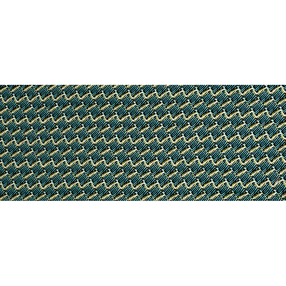 Blue Tiger Striped Diamond Printed Stretch Cotton Twill Folded Blue Tiger Striped Diamond Printed Stretch Cotton Twill Folded