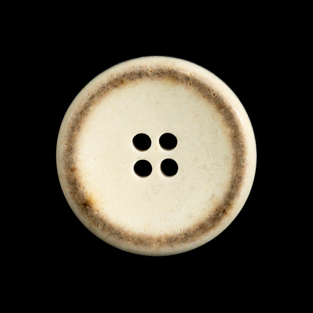 Beige Horn 4-Hole Button - 40L/25.5mm Beige Horn 4-Hole Button - 40L/25.5mm