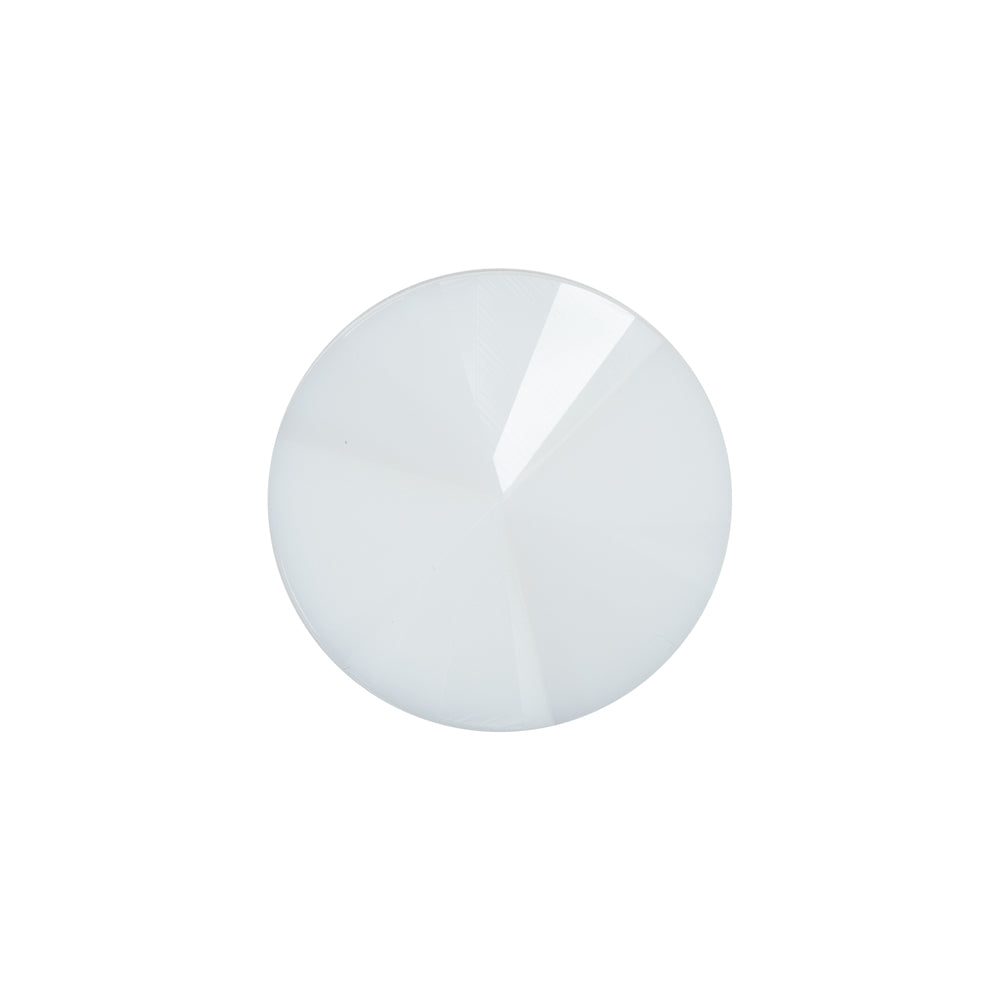 Italian White Plastic Shank Back Button - 32L/20mm Italian White Plastic Shank Back Button - 32L/20mm