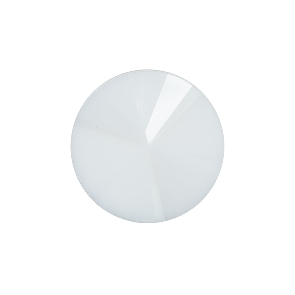 Italian White Plastic Shank Back Button - 36L/23mm Italian White Plastic Shank Back Button - 36L/23mm