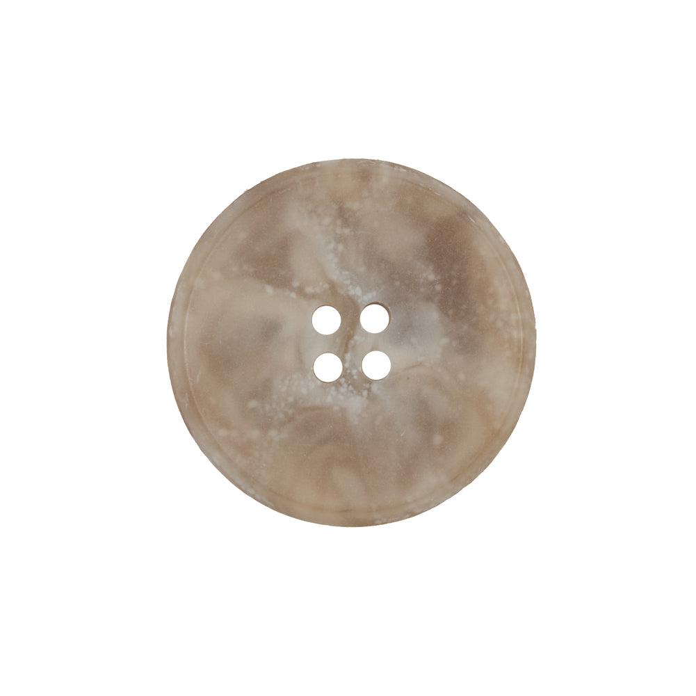 Beige Marbled Plastic 4-Hole Button - 36L/23mm Beige Marbled Plastic 4-Hole Button - 36L/23mm