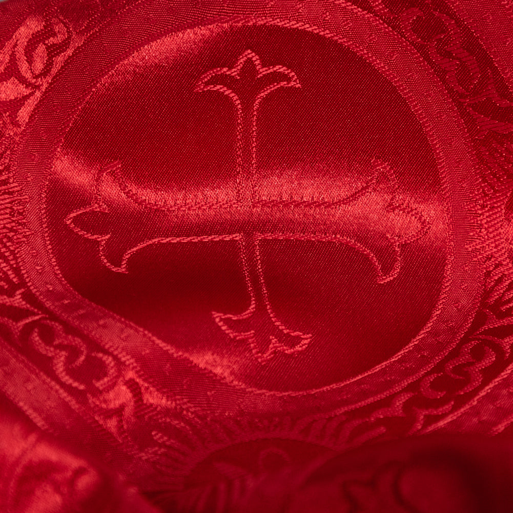 True Red Ecclesiastical Jacquard Full True Red Ecclesiastical Jacquard Full