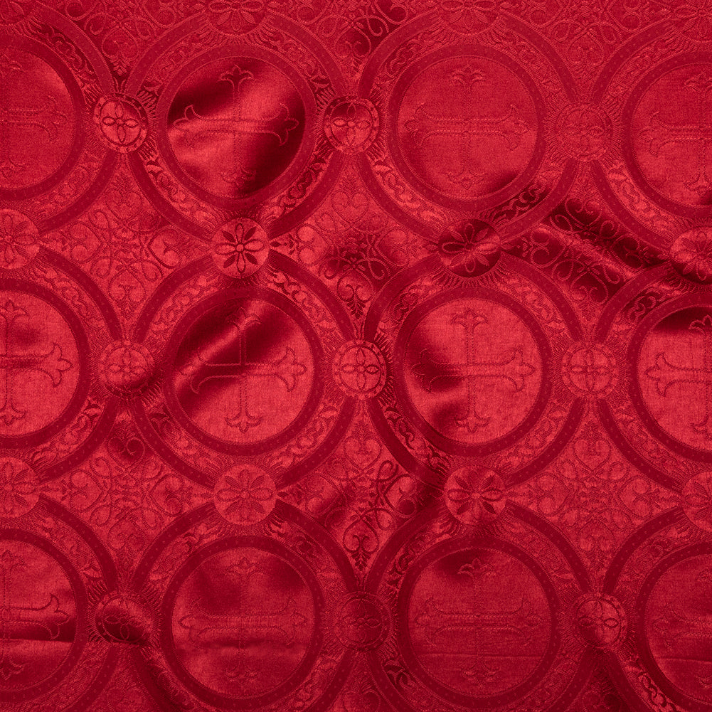 True Red Ecclesiastical Jacquard True Red Ecclesiastical Jacquard