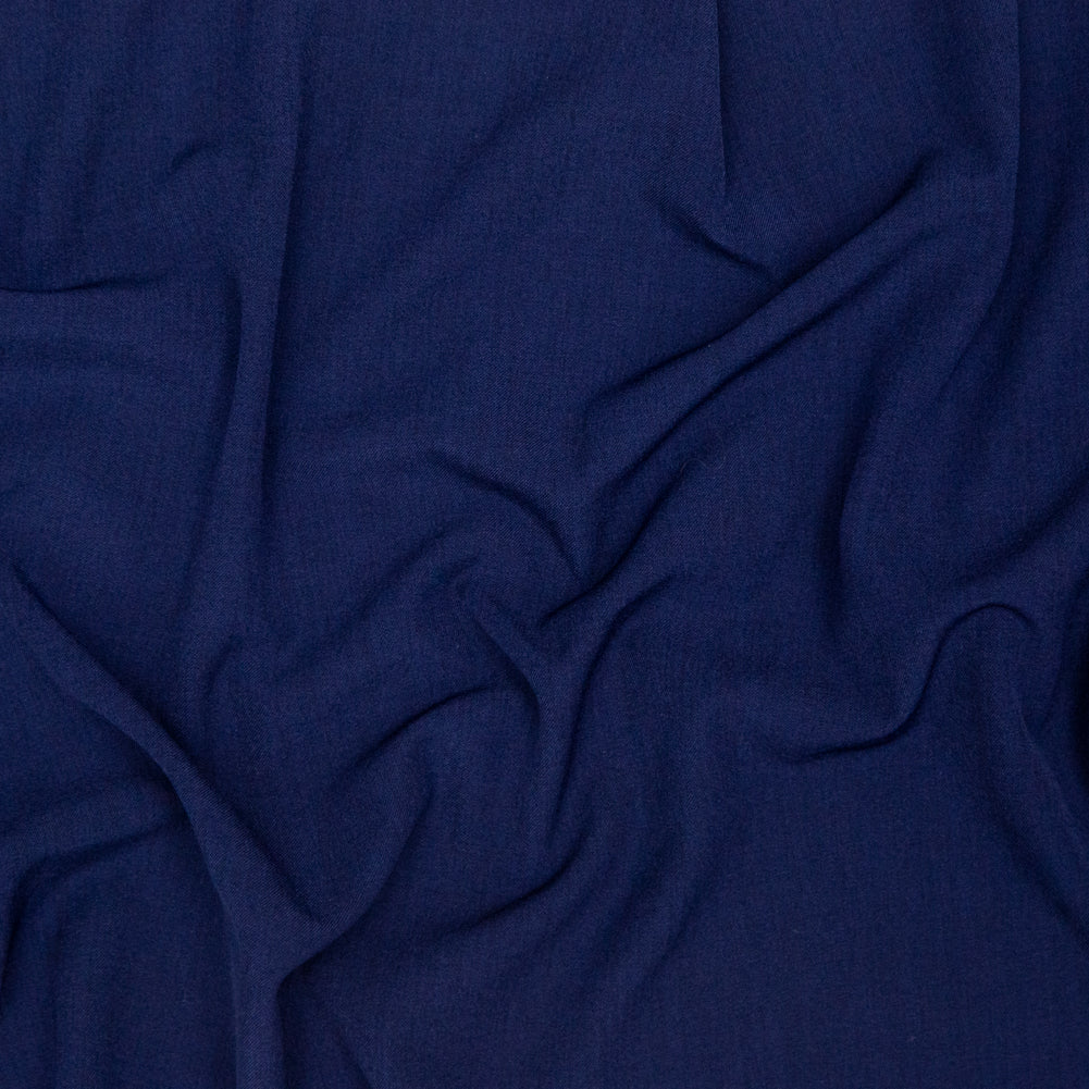 Italian Evening Blue Stretch Polyester Twill Italian Evening Blue Stretch Polyester Twill