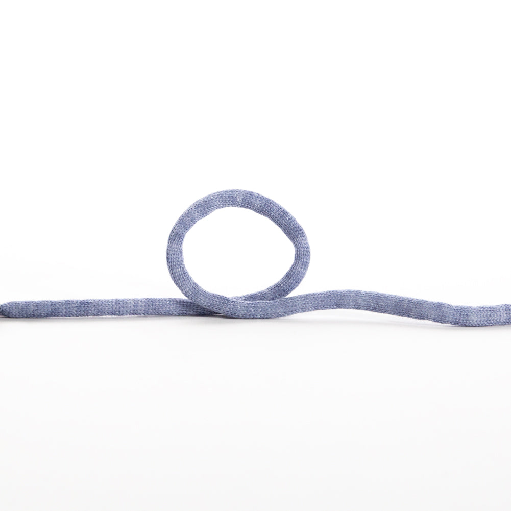 Italian Light Blue Wool Drawstring Trimming - 0.25" Italian Light Blue Wool Drawstring Trimming - 0.25"