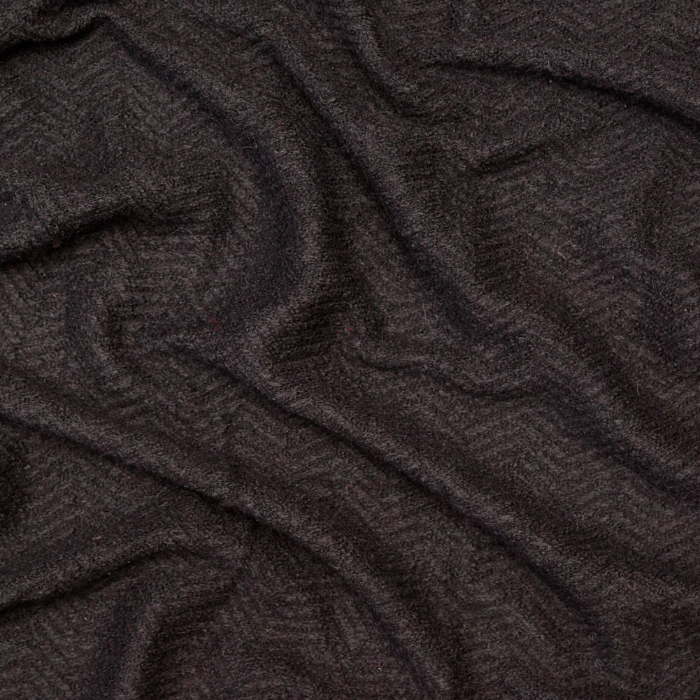 Black Chevron Chunky Wool Knit Black Chevron Chunky Wool Knit