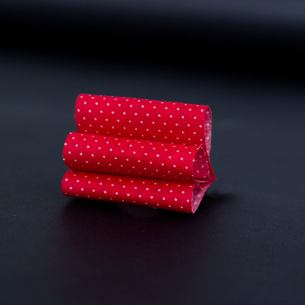 Red and White Polka Dotted Ribbon - 1.875" Detail Red and White Polka Dotted Ribbon - 1.875" Detail