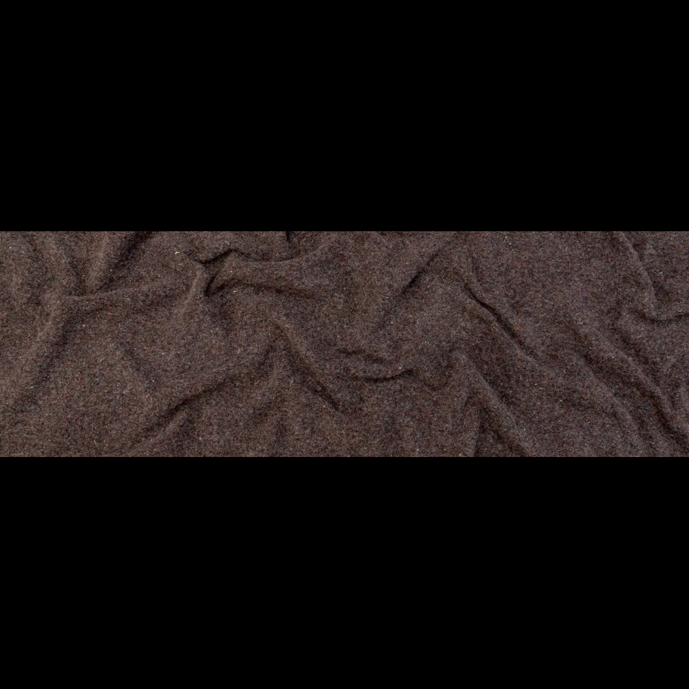 Muted Brown Heathered and Speckled Fuzzy Wool Knit Full Muted Brown Heathered and Speckled Fuzzy Wool Knit Full