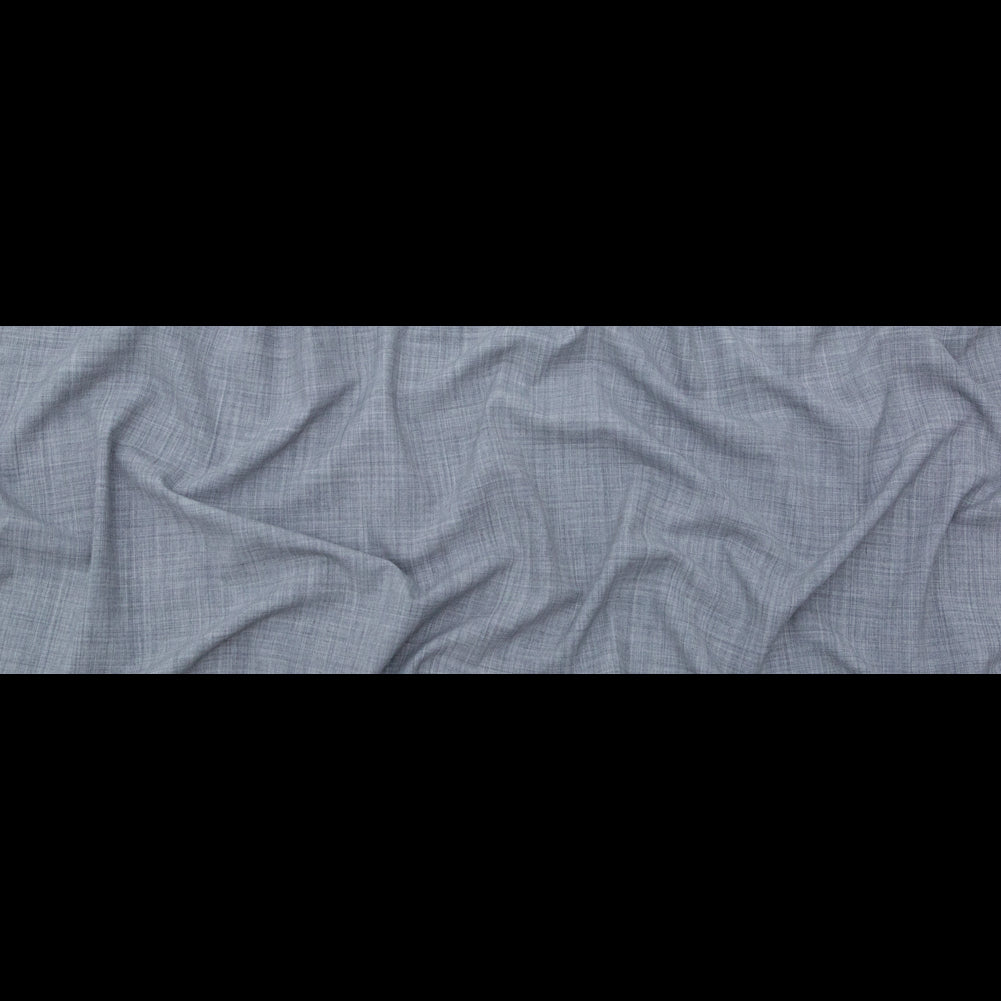 Italian Heathered Light Gray Stretch Suiting Full Italian Heathered Light Gray Stretch Suiting Full