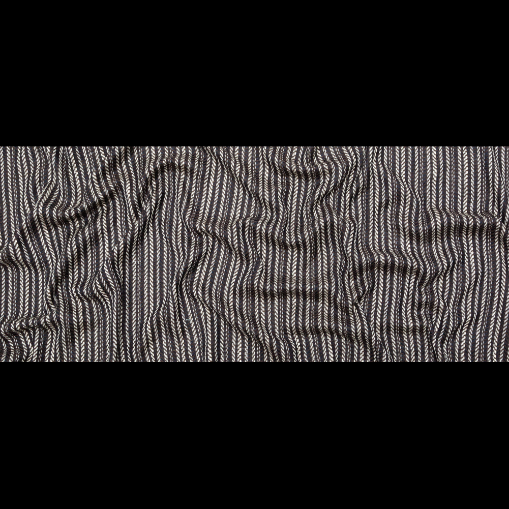 Brown Navy and White Striped Chevron Wool Woven Full Brown Navy and White Striped Chevron Wool Woven Full