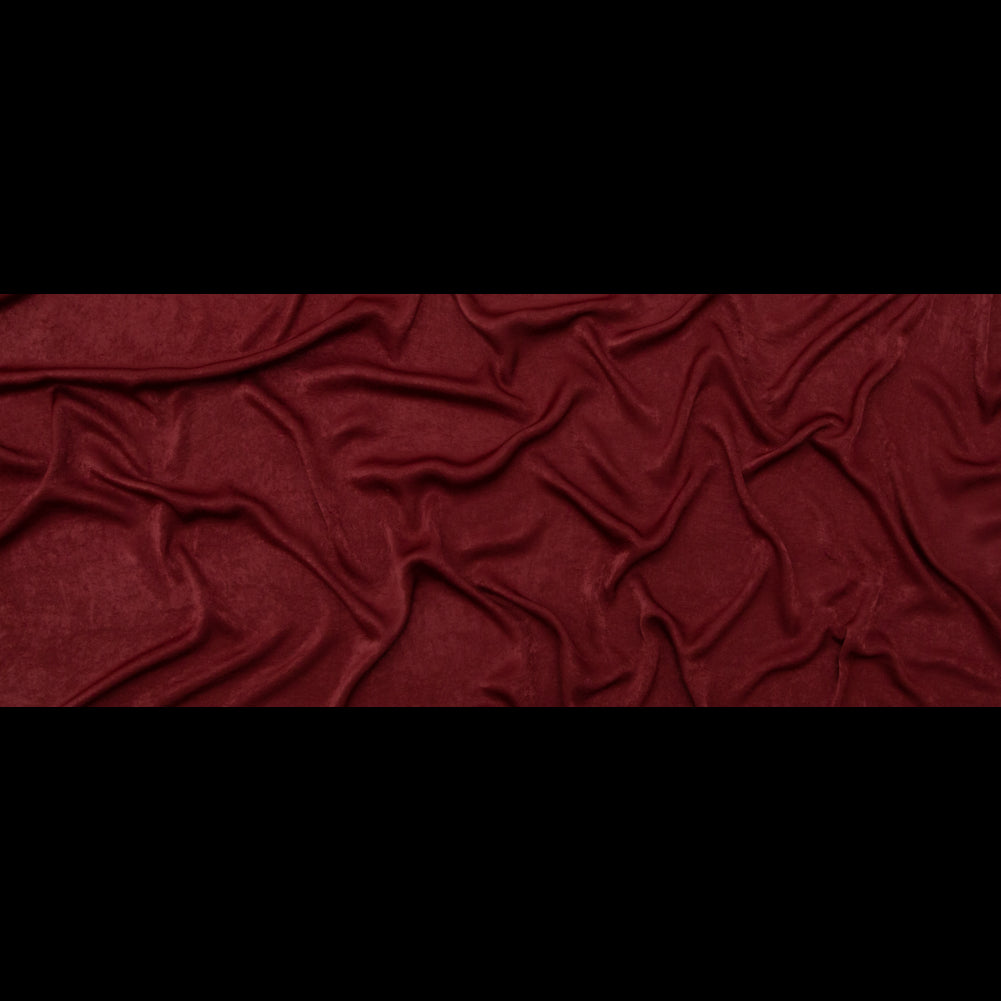 Italian Tawny Port Hammered Polyester Charmeuse Full Italian Tawny Port Hammered Polyester Charmeuse Full