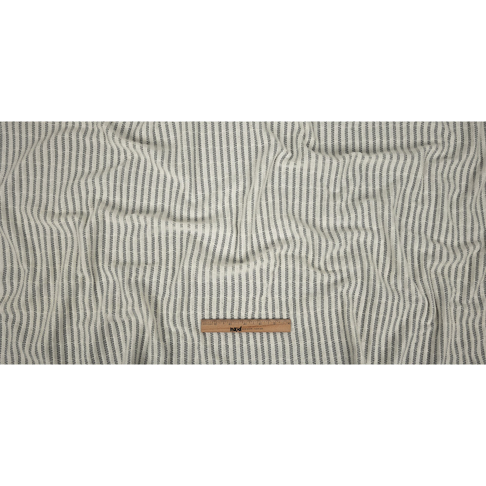 Snow White Embroidered Stripes Crinkled Chiffon Full Snow White Embroidered Stripes Crinkled Chiffon Full