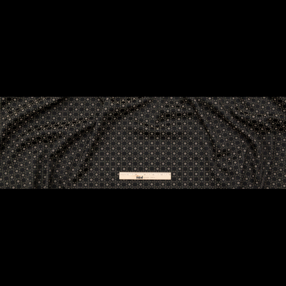 Rag & Bone Black, Bronze and Green Geometric Stretch Jacquard Full Rag & Bone Black, Bronze and Green Geometric Stretch Jacquard Full