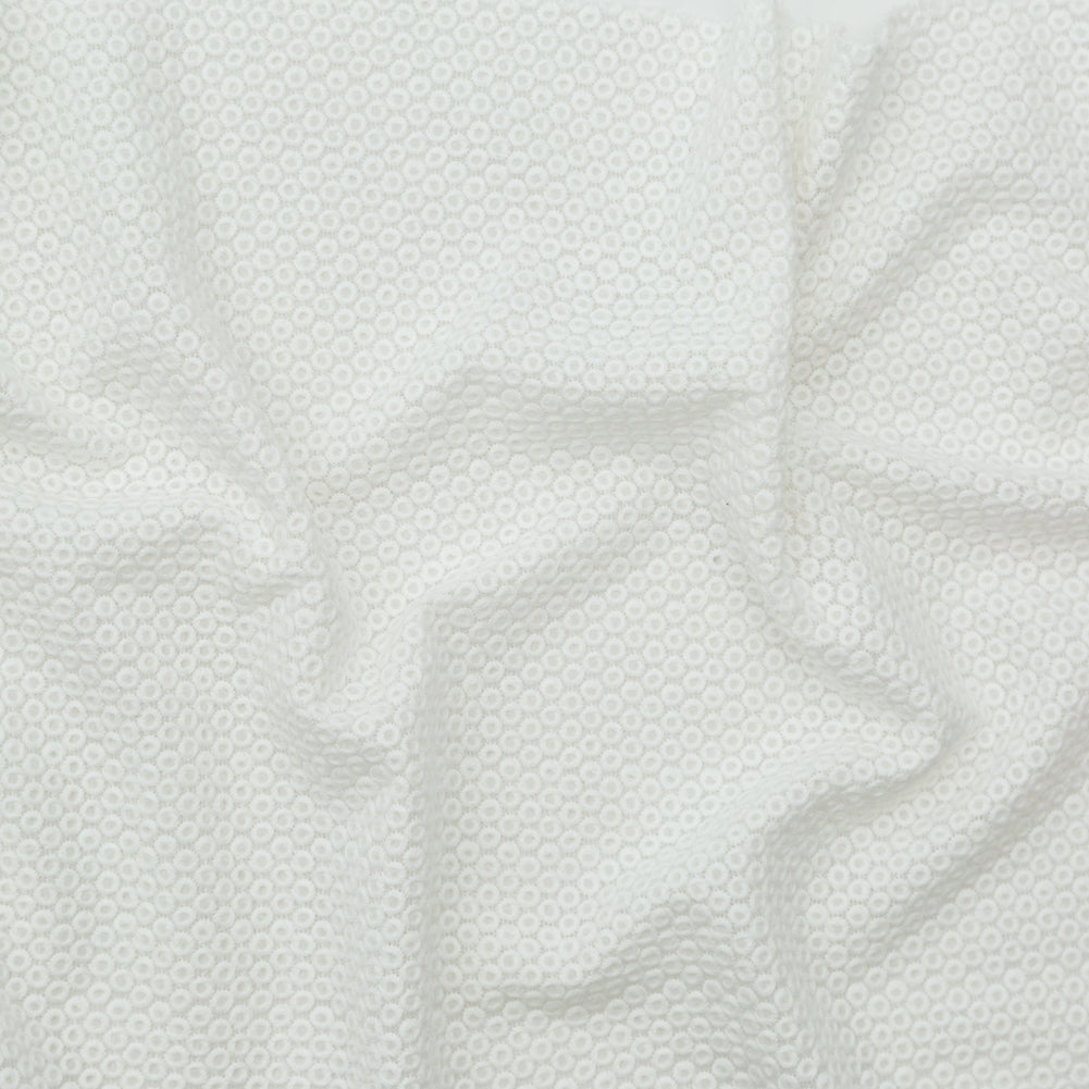 Rag & Bone White Polyester Chiffon with Cotton Embroidered Circles Rag & Bone White Polyester Chiffon with Cotton Embroidered Circles