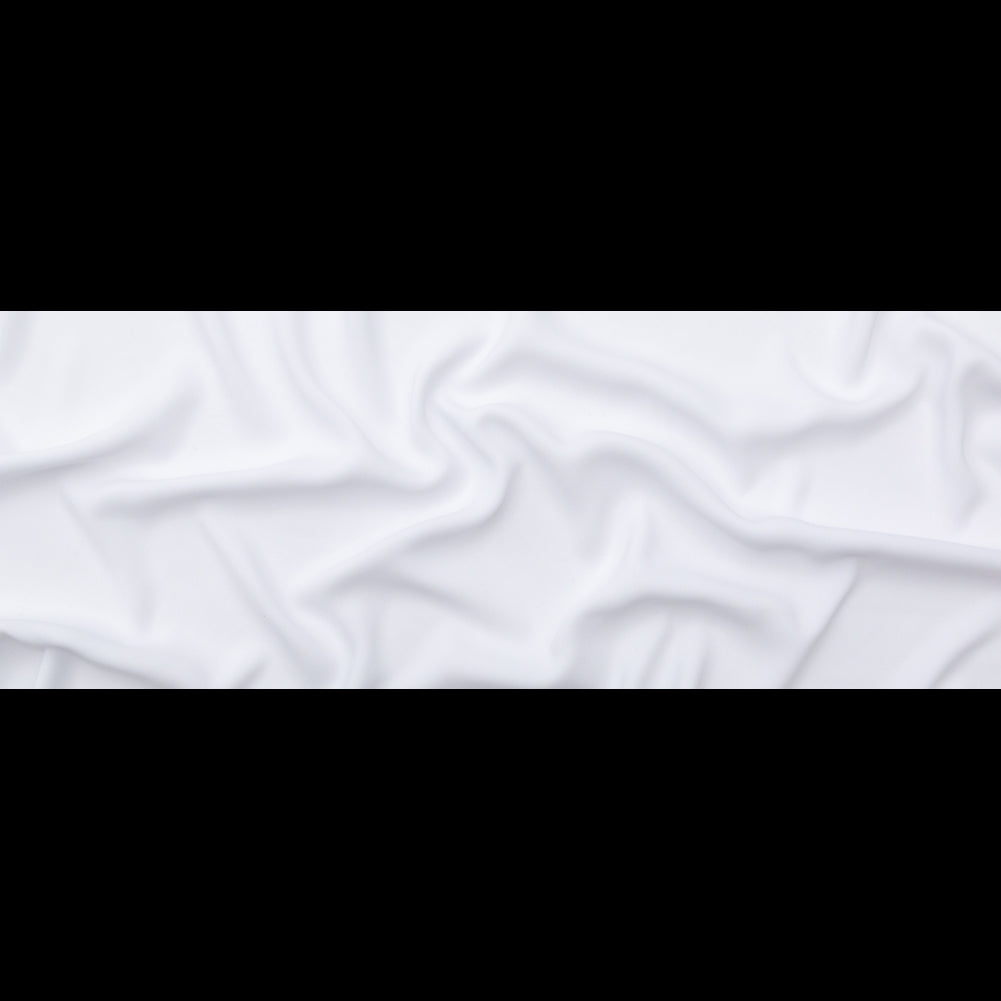 Italian Optic White Polyester Crepe Full Italian Optic White Polyester Crepe Full