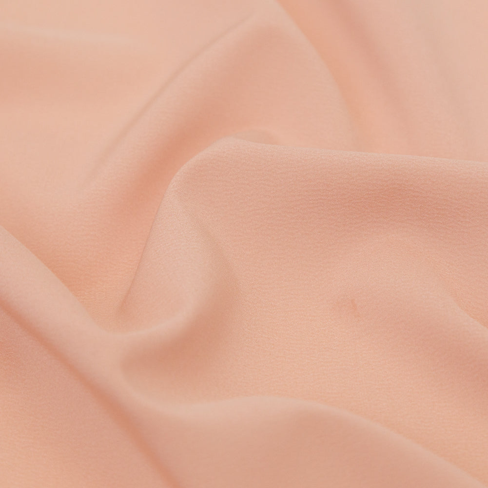 Theory Cameo Pink Stretch Polyester Crepe de Chine Detail Theory Cameo Pink Stretch Polyester Crepe de Chine Detail
