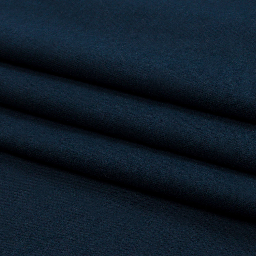 Navy Brushed Cotton Flannel Twill Folded Navy Brushed Cotton Flannel Twill Folded