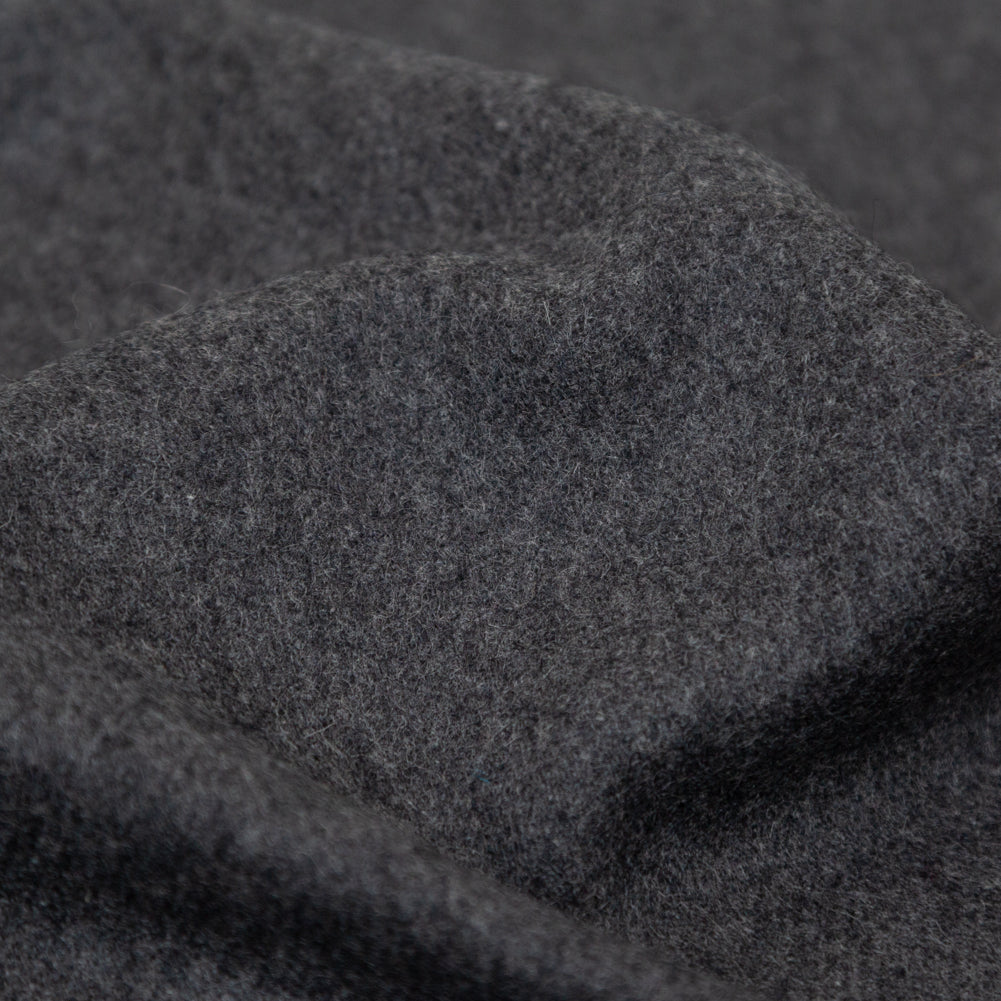 Italian Heathered Charcoal 100% Cashmere Detail Italian Heathered Charcoal 100% Cashmere Detail