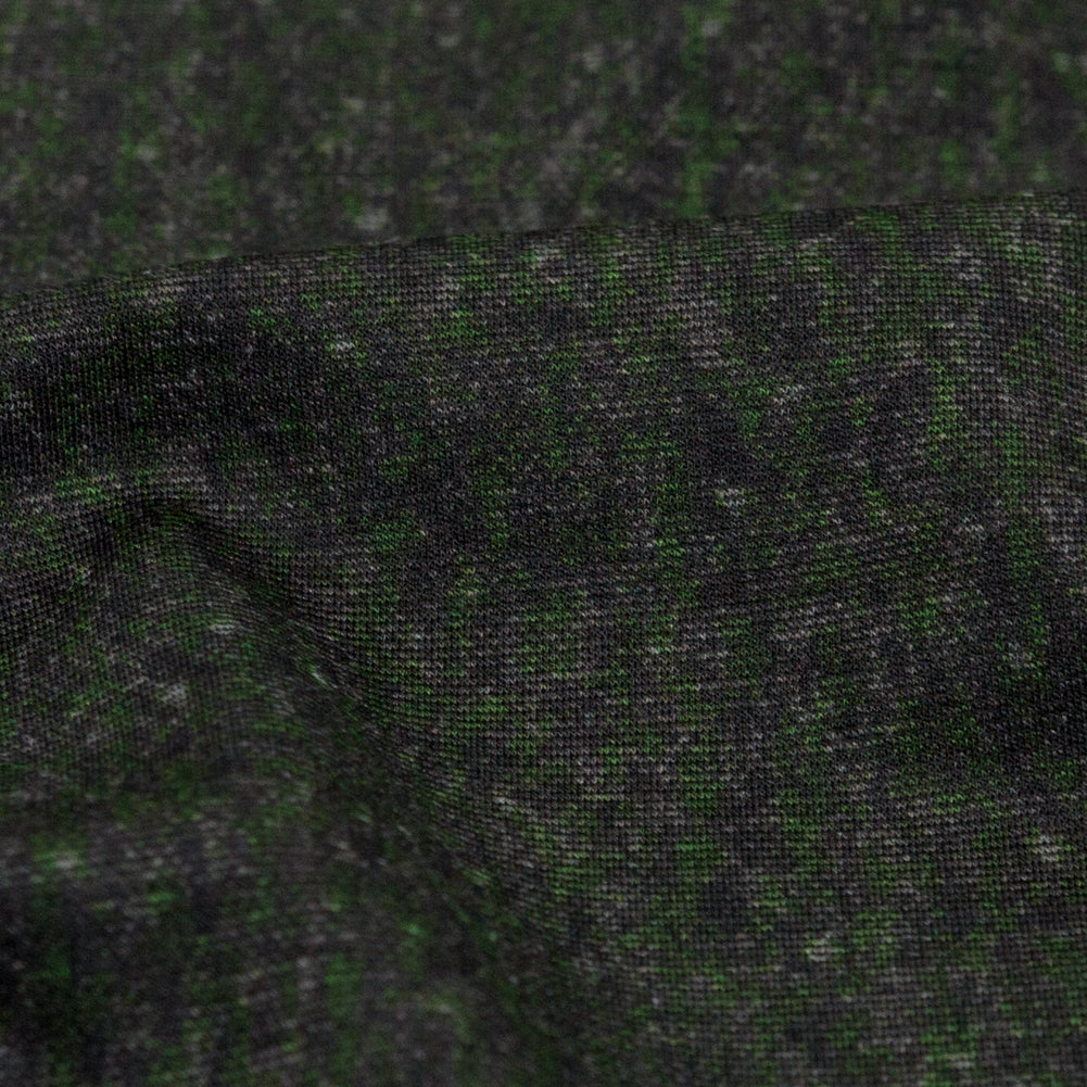 Italian Green and Black Printed Ponte Knit Detail Italian Green and Black Printed Ponte Knit Detail