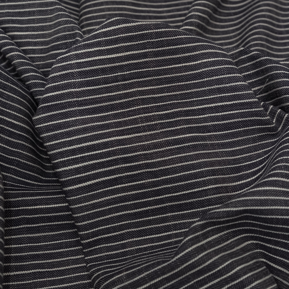 Tornado and Dove Striped Organic Cotton Dobby Full Tornado and Dove Striped Organic Cotton Dobby Full
