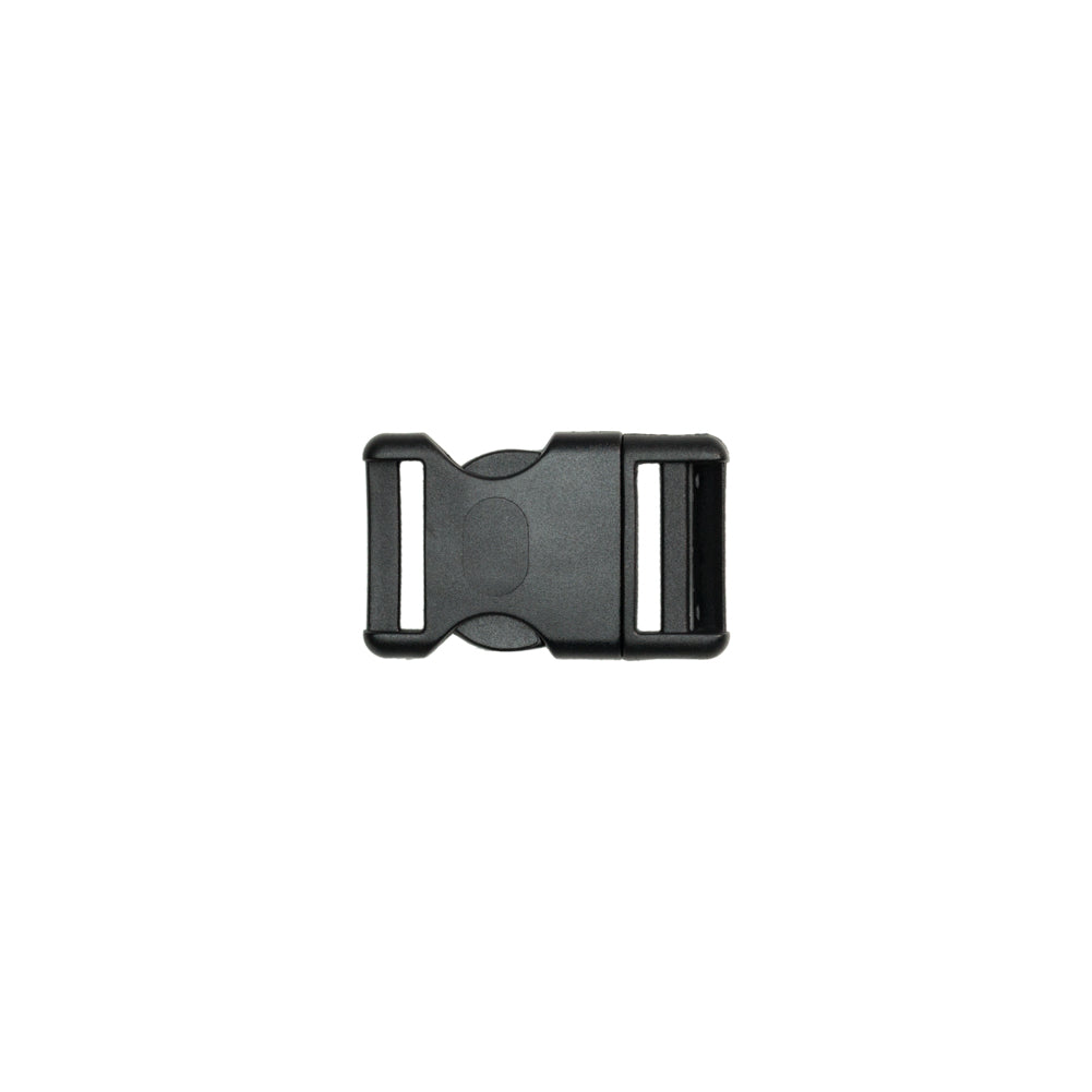 Lucille Italian Medium Black Plastic Release Buckle Detail Lucille Italian Medium Black Plastic Release Buckle Detail