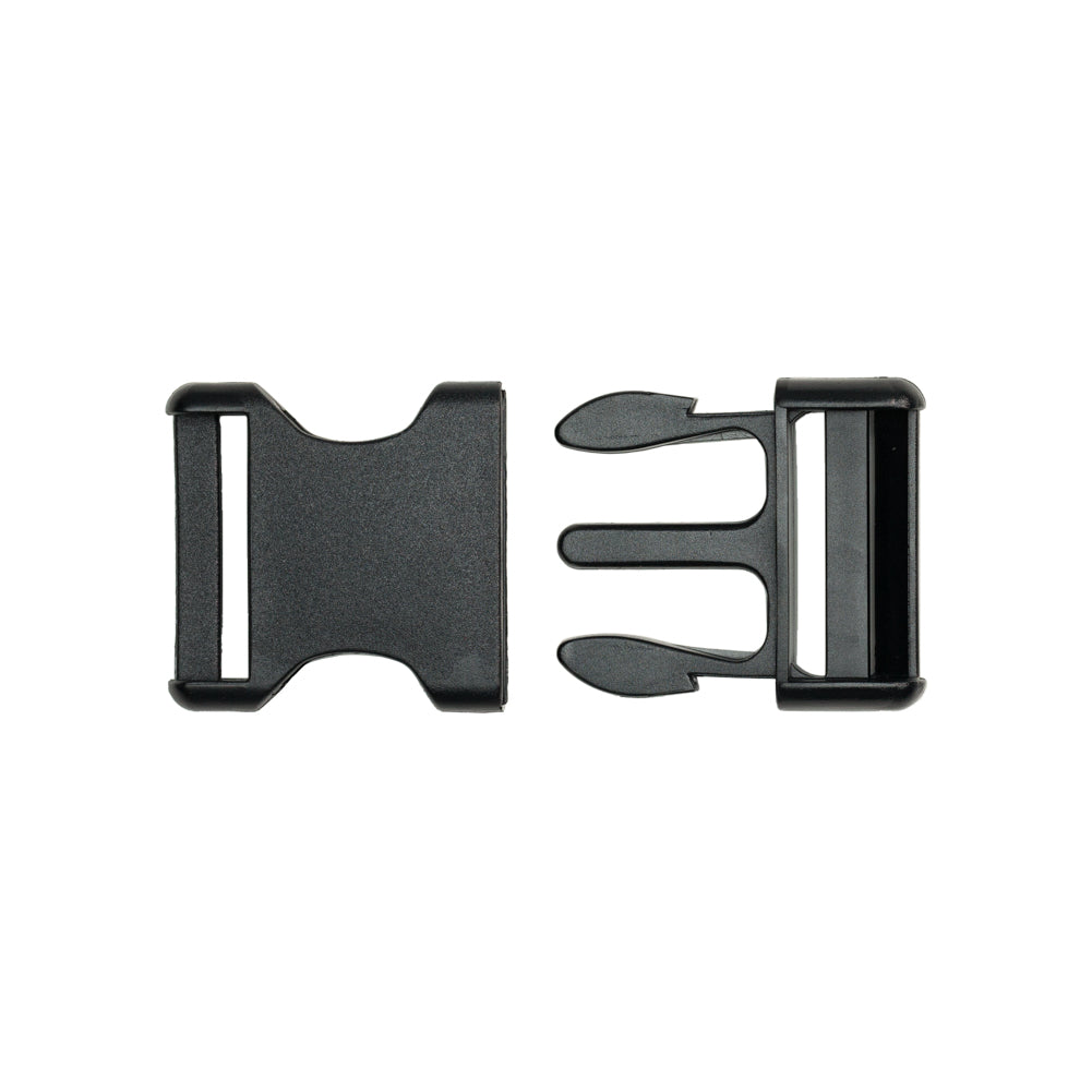 Lucille Italian Large Black Plastic Release Buckle Lucille Italian Large Black Plastic Release Buckle
