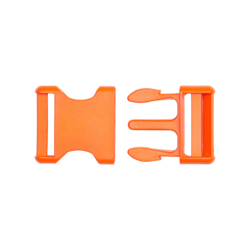 Lucille Italian Large Red Orange Plastic Release Buckle Lucille Italian Large Red Orange Plastic Release Buckle