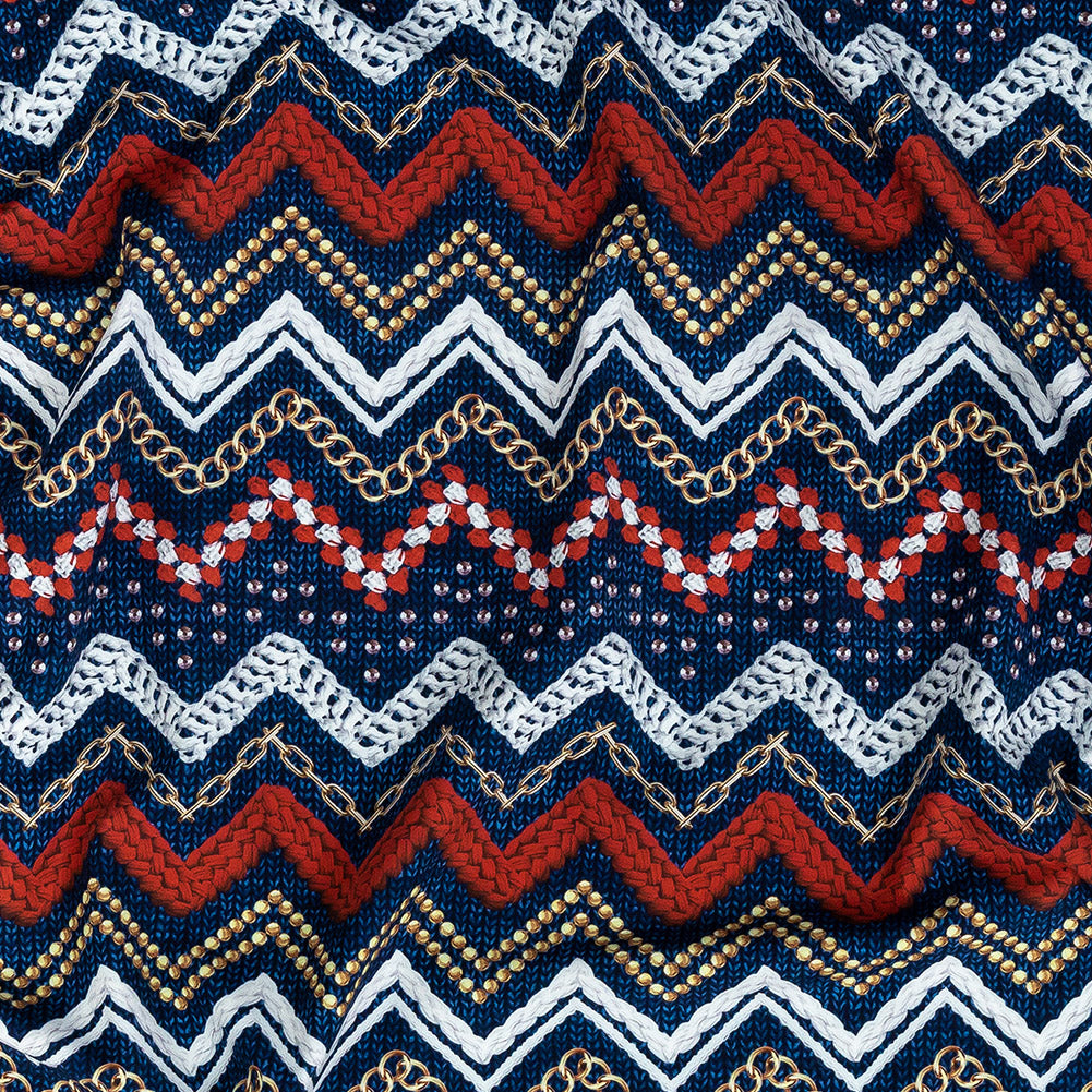 Compression Swimwear Tricot, UV Protective with Aloe Vera Microcapsules - Red and Navy Peony Nautical Ropes - Caye Collection Compression Swimwear Tricot, UV Protective with Aloe Vera Microcapsules - Red and Navy Peony Nautical Ropes - Caye Collection