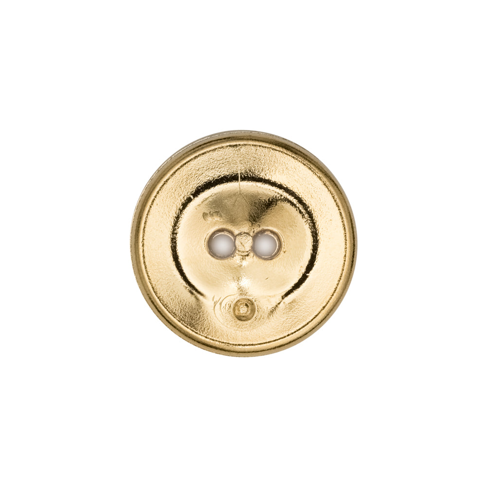 Italian Gold and Red 2-Hole Crest Button - 32L/20mm Detail Italian Gold and Red 2-Hole Crest Button - 32L/20mm Detail