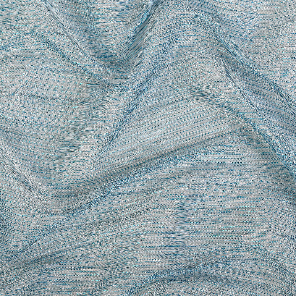 Metallic Stretch Plisse - Baby Blue - Natalia Collection Metallic Stretch Plisse - Baby Blue - Natalia Collection