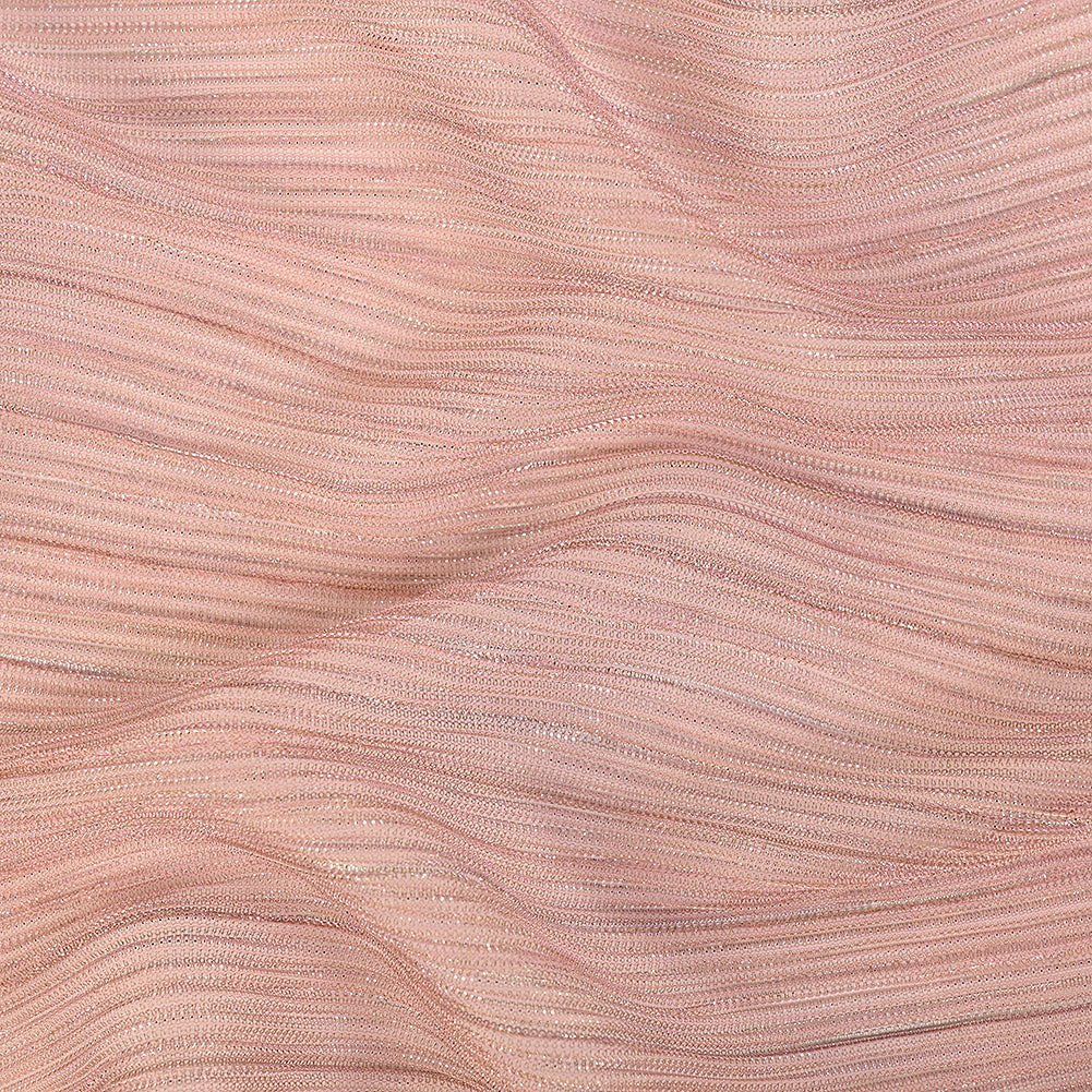 Metallic Stretch Plisse - Dusty Rose - Natalia Collection Metallic Stretch Plisse - Dusty Rose - Natalia Collection