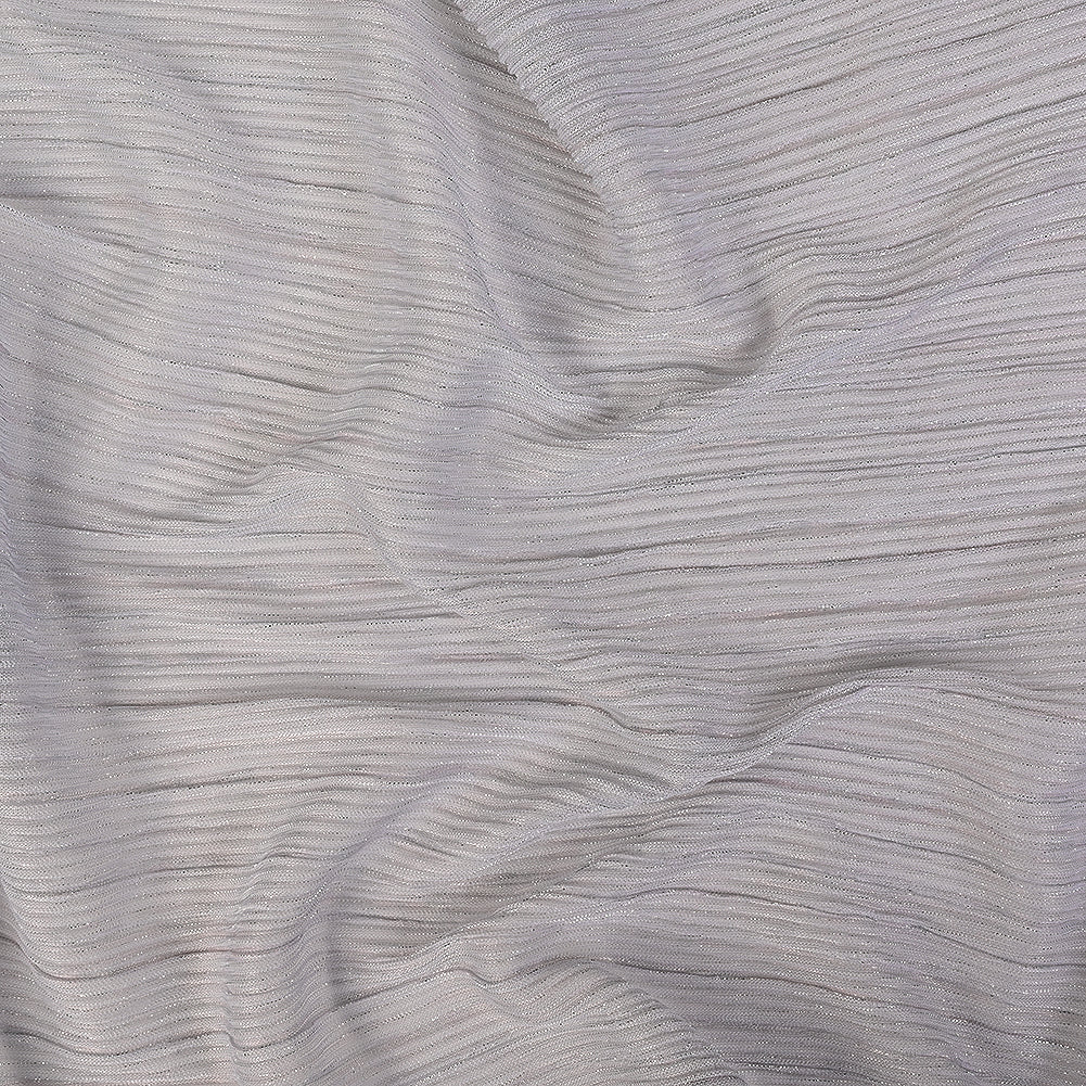 Metallic Stretch Plisse - Silver - Natalia Collection Metallic Stretch Plisse - Silver - Natalia Collection